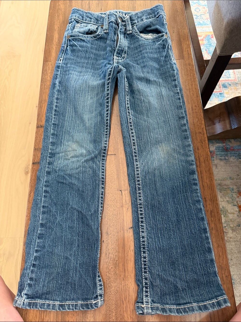 Kids Blue Denim Jeans - Classic Straight Fit